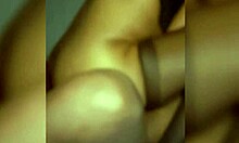 Amateur ebony couple reaches climax twice in an intense session.