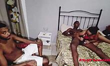 skinny girl gets wild with brother-in-law, husband helps out