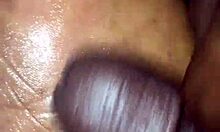 my girlfriend gives me a footjob