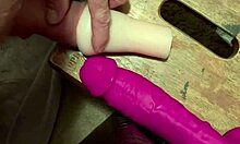 Take my huge cock in fleshlight for creampie now!