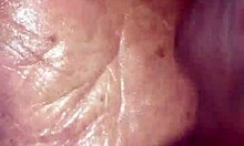 my girlfriend gives me a footjob