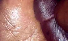 my girlfriend gives me a footjob