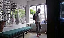 i cathc my horny colombian stepsis with big tits getting deepthroat and fucked in missionary and doggystyle by her bf's big cock in her room, then record it for her to do to me later