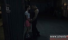 Teen ballerina dominated in intense BDSM bondage with glasses.