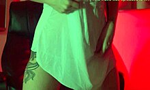 Sneaky Bride Teases with Boobs in Lingerie