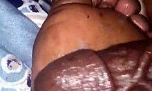 my girlfriend gives me a footjob