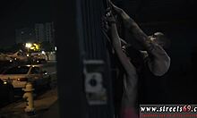 Teen ballerina dominated in intense BDSM bondage with glasses.
