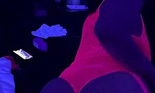 ebony cougar gets cum on ass intensely