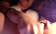 Blonde teen masturbating with back comb and femdom drenched