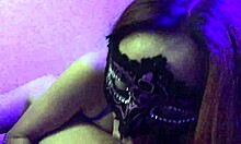 Slutty redhead housewife in net outfit sucks and rides for a long night 🔥