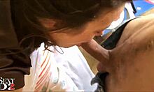 French slut in satin lingerie gets doggystyle fuck and rimming