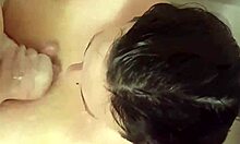 kinkycouple69 enjoys titty fucking while masturbating and sucking cock