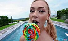 Petite teen deepthroats monster cock in doggystyle and cowgirl with jenny wild and stanley johnson