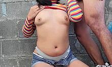 Calcetas Largas de Rayas: EPIC BLOWJOB by Petite Morena