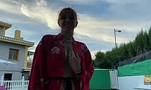 Latina Woman Sucks Big Cock in Pool While Friend Watches