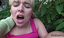 stunning czech teen lured at shopping centre for pov banging