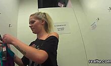 Striking czech teen seduced in mall and pounded in pov