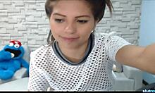 Niley Shows Her Huge Natural Tits On Webcam