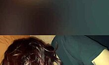 my curvy brunette girlfriend deepthroats in public