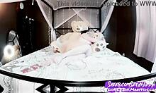 Sexy BBW masturbates with huge dildo 😈