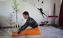 Yoga lesson 345 in progress