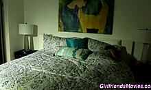 teen lesbian licks pussy and fingers her babe friend so good