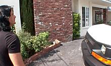 Young Blonde Teen Feels Nervous Sucking Two Cocks in Casting Interview.