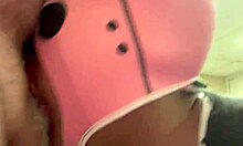 black pig in mask gets facefucked hard, drooling and salivating all over 😈