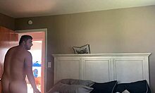 fuckin the neighbor's ass while wife is away, riding the milf blonde