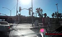 redhead teen 18+ rides big black cock in car for creampie 😏💦