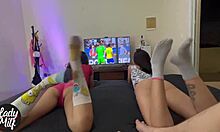 While I Was Playing, These Sluts Came To Tease Me 😏