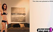 busty teen belle sinclair poses naked outdoors 😍