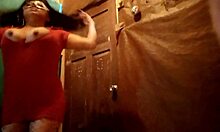 dirty mother-in-law teaches stepson to hold back during intense blowjob lesson.