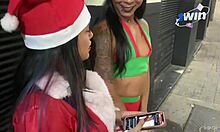 Two Brazilian Women Moan Softly On Christmas Night