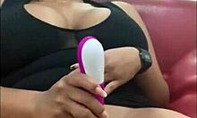 Hot Latina With Big Tits Experiences Multiple Orgasms Using Favorite Toys In Lingerie And Ripped Clothes