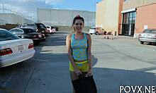 zoe foxx rocks this pov blowjob in hardcore sex, reaching orgasm with tits bouncing