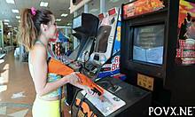 zoe foxx rocks this pov blowjob in hardcore sex, reaching orgasm with tits bouncing