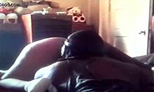 My ebony gf orgasms so hard from doggystle fucking.