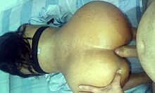 Stepmother's ass stretched wide by abusive stepfather.