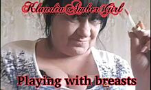 Klaudiaambergirl Plays With Her Big Natural Tits