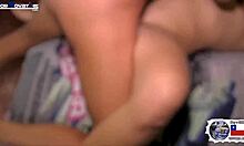 Is this petite Chilean babe's first homemade cock sucking?