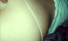 I finger her until she's wet to fuck her nicely in thong