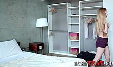 Holy Shit! Watch This Lesbian Teen Ride A Strapon Toy Like Crazy!