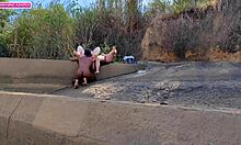 Fomos Surpreendidas por um Cara Nu no Mato Querendo Fisting