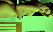 Cute teen rips clothes in wild striptease!