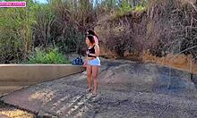 Fomos Surpreendidas por um Cara Nu no Mato Querendo Fisting