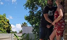 Man, I got caught banging outside by the nosy neighbor