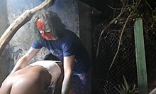 Something Spooky Happening at Halloween with Anal Action