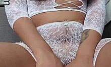 Hot Busty Teacher Enjoys Alone Time With Toy