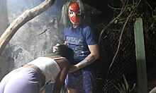 Something Spooky Happening at Halloween with Anal Action